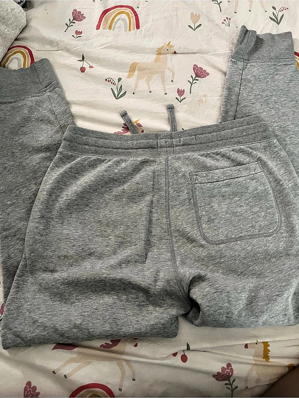 Gap Sweats Fleece Joggers Gray Fleece Size Small